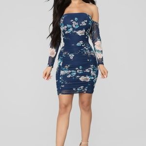 Off the Shoulder Floral Dress